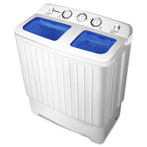 Costway 17.6lb Portable Mini Compact Tin Tub Washing Machine / Spin Dryer.