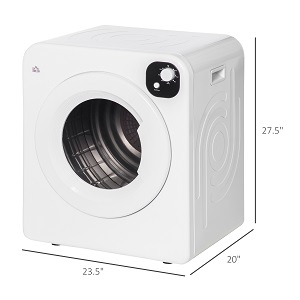 HomeCom Compact Portable Dryer for Apartments and Small Spaces