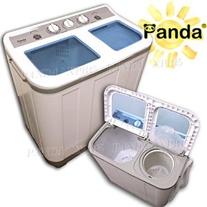 Panda Small Portable Clothes Washer with Spin, Portable Washing Machine and spin dryer.