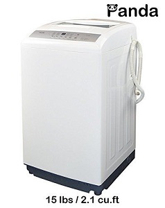 Panda Largest Capacity Small Compact Portable Laundry Washing Machine Fully Automatic 15.4 lbs. for apartments and small spaces.