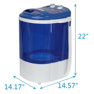 Mini Portable Compact Countertop Washer for apartments, dorm rooms, RVs, Camping and other Small Spaces.